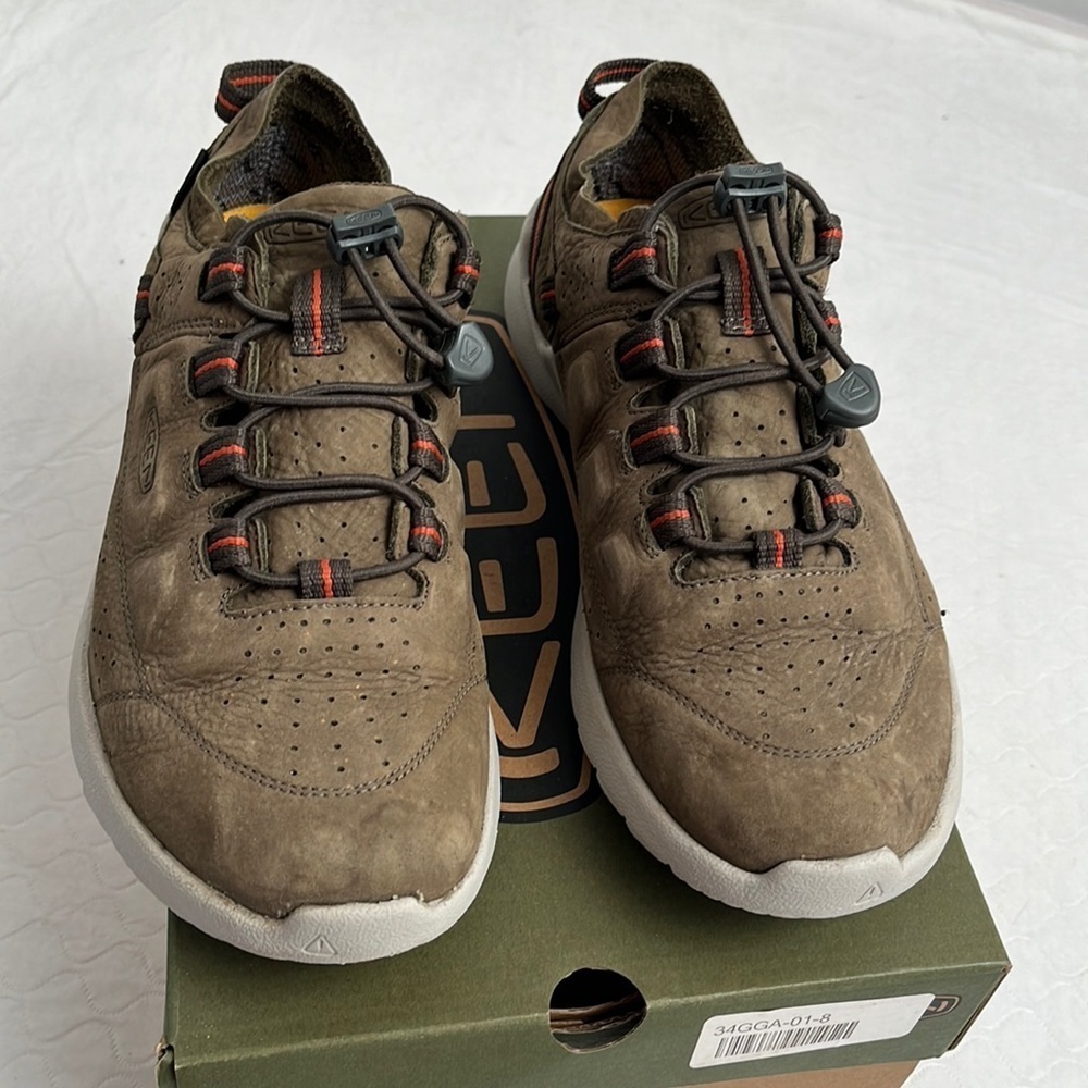 Keen Highland olive green waterproof hiking sneakers